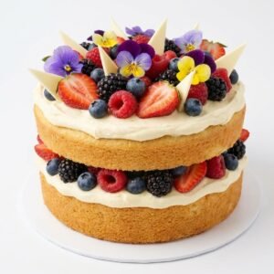 Vanilla Berry Cake